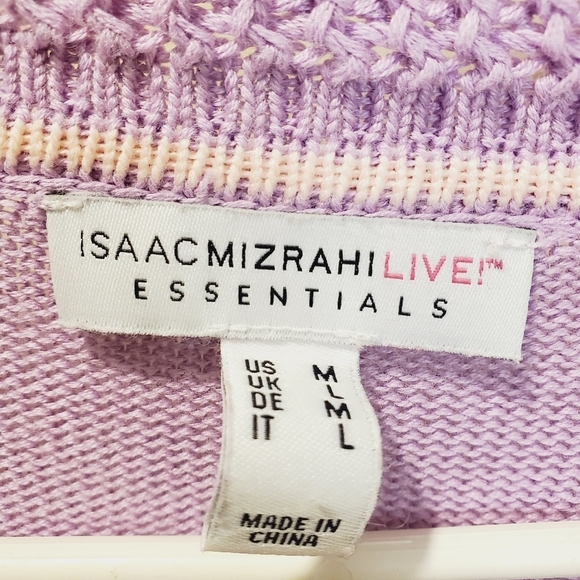 ISAAC MIZAHRI Live!  BUTTON DOWN CARDIGAN SIZE M - Picture 3 of 13